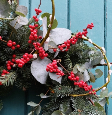 Winter Berry Door Wreath