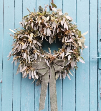 Winter Woodland Forage  Door Wreath