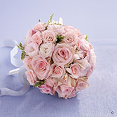 Soft Pink Rose & Orchid Bridesmaid Bouquet